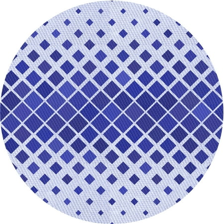 Ahgly Company Indoor Square Patterned Heavenly Blue Area Rugs 3 Square