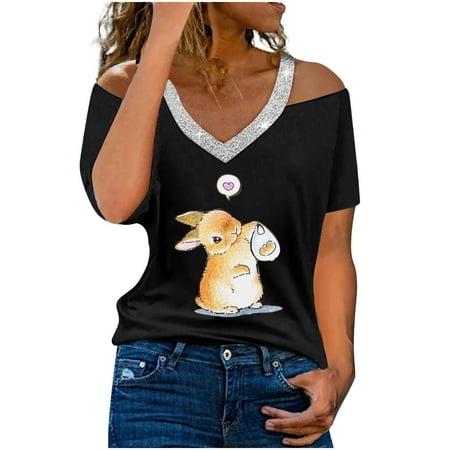 Blouses for Women Dressy Casual Women Leisure Fashion Printed T-shirt Strapless Short Sleeve V-Neck Tops Casual Cold Shoulder Maternity Blouses Khaki M
Blouses for Women Dressy Casual Women Leisure Fashion Printed T-shirt Strapless Short Sleeve V-Neck Tops Casual Cold Shoulder Maternity Blouses Khaki M