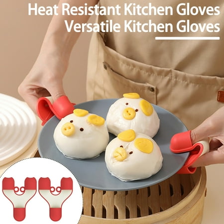 Hariumiu 2Pcs Anti-Scalding Silicone Oven Mitts Food-Grade Heat Resistant Gloves for Kitchen Non-Slip Grip Cooking Gloves Hot Pot Holder Clips
Hariumiu 2Pcs Anti-Scalding Silicone Oven Mitts Food-Grade Heat Resistant Gloves for Kitchen Non-Slip Grip Cooking Gloves Hot Pot Holder Clips