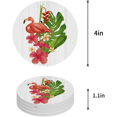 KXMDXA Flamingo Set of 4 Round Coaster for Drinks Absorbent Ceramic Stone Coasters Cup Mat with Cork Base for Home Kitchen Room Coffee Table Bar Decor
KXMDXA Flamingo Set of 4 Round Coaster for Drinks Absorbent Ceramic Stone Coasters Cup Mat with Cork Base for Home Kitchen Room Coffee Table Bar Decor