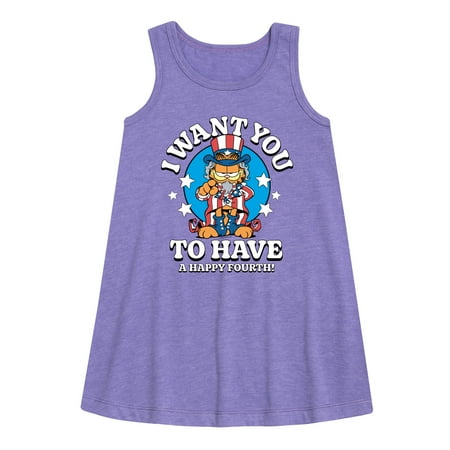 Garfield - Want You To Have A Happy Fourth - Toddler & Youth Girls A-line Dress
Garfield - Want You To Have A Happy Fourth - Toddler & Youth Girls A-line Dress
