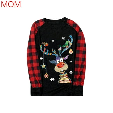 Uorcsa Soft Funny Family Clothes Pajamas Plaid Mom Comfy Print Christmas Parent-child clothing Wine
Uorcsa Soft Funny Family Clothes Pajamas Plaid Mom Comfy Print Christmas Parent-child clothing Wine