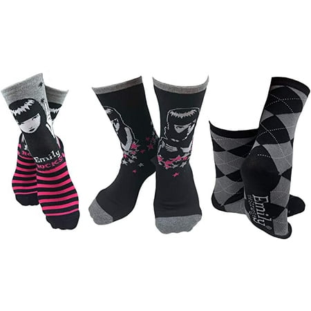 Emily the Strange Girl s Cute Fun Colorful Cat Crew Socks - 3 Pair (Kids Size)
Emily the Strange Girl s Cute Fun Colorful Cat Crew Socks - 3 Pair (Kids Size)