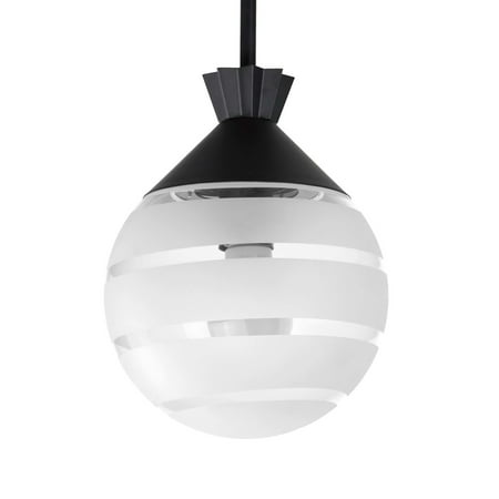Maxim 12441 Copacabana 8 Wide Semi-Flush Globe Ceiling Fixture - Black