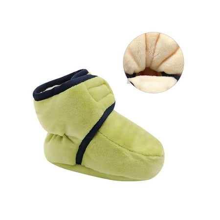 Eloshman Girls Boys Crib Shoes Oval Toe Slippers Shoe Magic Tape Sock Boots Walking Warm Plush Lining Ankle Boot Non-slip Winter Bootie Cotton Green
Eloshman Girls Boys Crib Shoes Oval Toe Slippers Shoe Magic Tape Sock Boots Walking Warm Plush Lining Ankle Boot Non-slip Winter Bootie Cotton Green