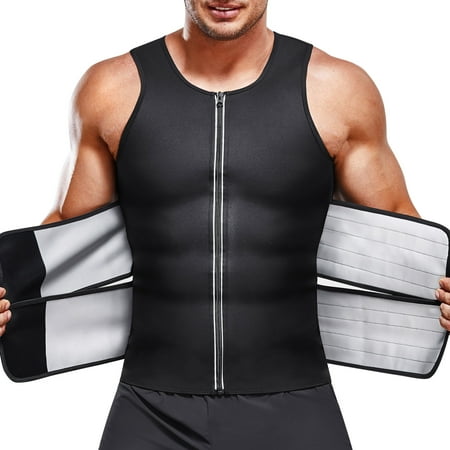 KUMAYES Waist Trainer for Men with Double Adjustable Belt Waist Trimmer Sauna Suit Sweat Workout Vest
KUMAYES Waist Trainer for Men with Double Adjustable Belt Waist Trimmer Sauna Suit Sweat Workout Vest