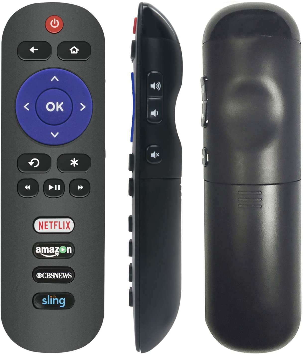 Rc Replacement Remote Control For Tcl Roku Tv W Net Cbs Sling