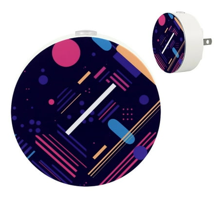 Abstract Colorful Geometry Automatic night lights plug into wall Dusk to Dawn Sensor Nightlights for Kids & Adults for Bathroom Hallway
Abstract Colorful Geometry Automatic night lights plug into wall Dusk to Dawn Sensor Nightlights for Kids & Adults for Bathroom Hallway