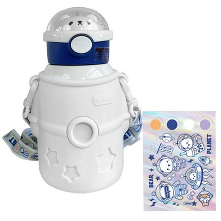 Thermos Straw Cup | Stainless Steel Kids Water Bottle With Flip-up Straw Spout | 500ml Bear Astronaut Durable Design Vacuum Insulated Water Bottles With Strap For Outdoor
Thermos Straw Cup | Stainless Steel Kids Water Bottle With Flip-up Straw Spout | 500ml Bear Astronaut Durable Design Vacuum Insulated Water Bottles With Strap For Outdoor