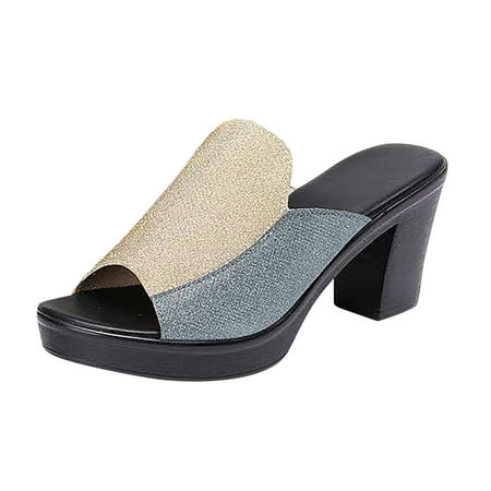 GNEIKDEING Women Fish Mouth Slippers Wedge Sandal Middle Heel Flip-Flop Slippers Summer Chunky Heels Slippers Sandals Gift on Clearance
GNEIKDEING Women Fish Mouth Slippers Wedge Sandal Middle Heel Flip-Flop Slippers Summer Chunky Heels Slippers Sandals Gift on Clearance