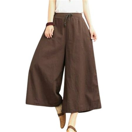 Women Summer Oversize Wide Leg Pants Cotton Linen Causal Trousers Solid Color Clothing for Girls Loose Fit for Yoga Tie Waist Plus Size 4XL Coffee
Women Summer Oversize Wide Leg Pants Cotton Linen Causal Trousers Solid Color Clothing for Girls Loose Fit for Yoga Tie Waist Plus Size 4XL Coffee
