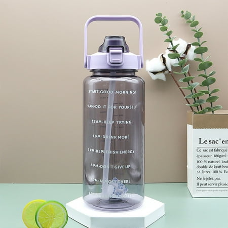 2000ml Plastic Water Bottle with Times and Straw to Drink BPA Free Clear Water Jug for Outdoor Indoor Running Hiking
2000ml Plastic Water Bottle with Times and Straw to Drink BPA Free Clear Water Jug for Outdoor Indoor Running Hiking
