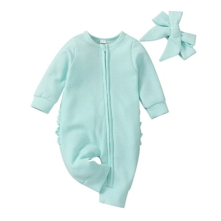 Qufokar Newborn Winter Clothes Baby Girl Auntie Outfits Toddler Children Kids Baby Girls Solid Long Sleeve Patchwork Romper Jumpsuit With Headbands Outfit Set Clothes 2Pcs
Qufokar Newborn Winter Clothes Baby Girl Auntie Outfits Toddler Children Kids Baby Girls Solid Long Sleeve Patchwork Romper Jumpsuit With Headbands Outfit Set Clothes 2Pcs
