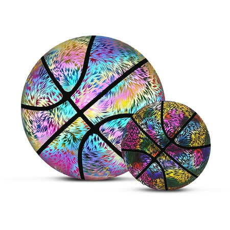 Holographic Reflective Basketball Glowing Luminous BasketBall for Night Game Gifts for Teenagers Men Women Children
Holographic Reflective Basketball Glowing Luminous BasketBall for Night Game Gifts for Teenagers Men Women Children