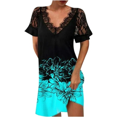 Wedding Guest Dresses for Women Summer Dress Women s Spring Autumn Sexy Printing V-neck Chiffon Fashion Short Sleeve Fashion Dress Summer Dresses Corset Dress Summer Savings Black 3XL
Wedding Guest Dresses for Women Summer Dress Women s Spring Autumn Sexy Printing V-neck Chiffon Fashion Short Sleeve Fashion Dress Summer Dresses Corset Dress Summer Savings Black 3XL