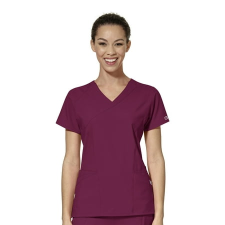 WonderWink W123 6455-Women s Mock Wrap Scrub Top