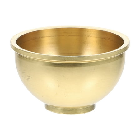 1Pc Buddha Copper Water Cup Water Offering Bowl Temple Water Container Golden