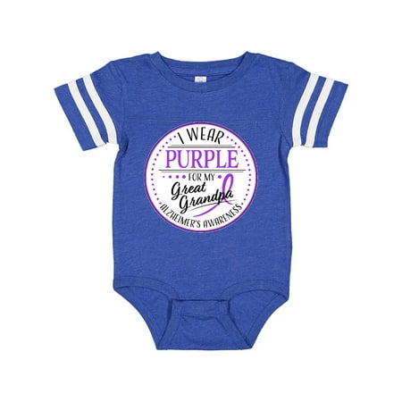 Inktastic I Wear Purple for my Great Grandpa- Alzheimers Awareness Gift Baby Boy or Baby Girl Bodysuit
Inktastic I Wear Purple for my Great Grandpa- Alzheimers Awareness Gift Baby Boy or Baby Girl Bodysuit