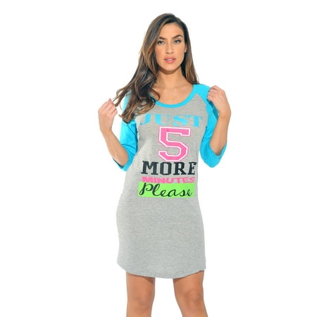 Just Love Sleep Dress for Women / Sleeping Shirt / Nightshirt (Grey - Just 5 More Minutes Large)
Just Love Sleep Dress for Women / Sleeping Shirt / Nightshirt (Grey - Just 5 More Minutes Large)