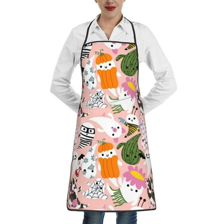 Rocae Cartoon Halloween for Kitchen Aprons for Women Adjustable Cooking Kitchen Chef Apron for Men with Pockets
Rocae Cartoon Halloween for Kitchen Aprons for Women Adjustable Cooking Kitchen Chef Apron for Men with Pockets