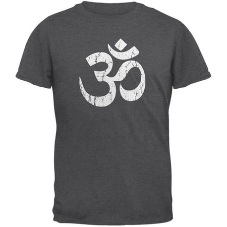 Yoga Om Dark Heather Adult T-Shirt