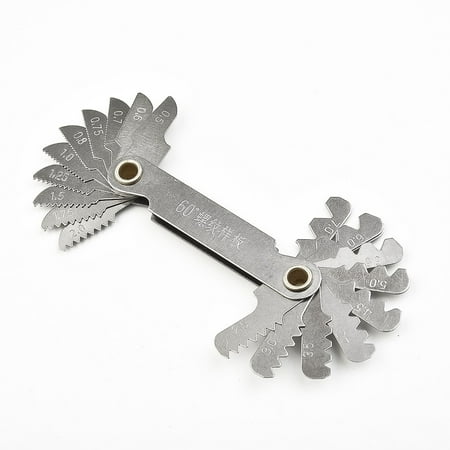 Thread pitch cutting gauge tool set 55 and 60° inch and metric