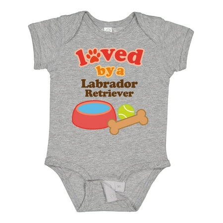Inktastic Labrador Retriever Loved by a Gift Baby Boy or Baby Girl Bodysuit