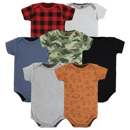 Hudson Baby Infant Boy Cotton Bodysuits Into The Woods Prints 18-24 Months