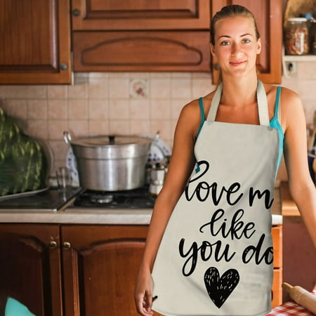 Tiitstoy 1pc Parent Adult The Family Kitchen Lovely Print Linen Family Aprons