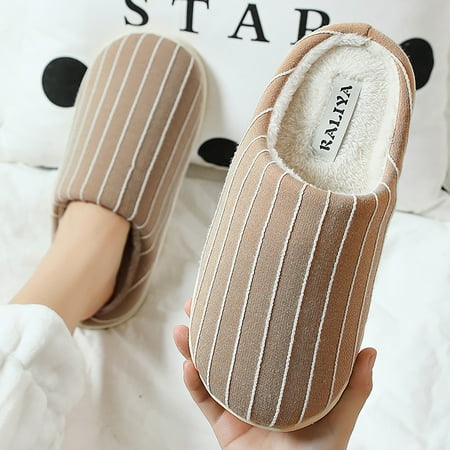 PhoneSoap Men Winter Warm House Slippers Stripe Soft Non Slip Fleece Plush Home On Shoes Indoor Outdoor Shoes Coffee
PhoneSoap Men Winter Warm House Slippers Stripe Soft Non Slip Fleece Plush Home On Shoes Indoor Outdoor Shoes Coffee