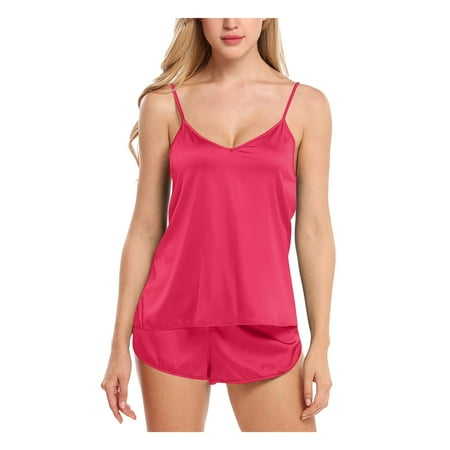 BIZIZA Pajama Set for Women Sleepwear Plus Size 2 Piece PJ Sets Loungewear V Neck Cami Top and Shorts Soft Deep Red XL
BIZIZA Pajama Set for Women Sleepwear Plus Size 2 Piece PJ Sets Loungewear V Neck Cami Top and Shorts Soft Deep Red XL
