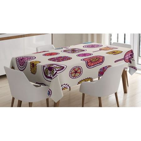 Doodle Tablecloth Abstract Shapes with Retro Inspired Colors Flowers Squares Circles Hand Drawn Art Rectangular Table Cover for Dining Room Kitchen 60 X 90 Inches Multicolor by Ambesonne
Doodle Tablecloth Abstract Shapes with Retro Inspired Colors Flowers Squares Circles Hand Drawn Art Rectangular Table Cover for Dining Room Kitchen 60 X 90 Inches Multicolor by Ambesonne