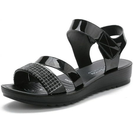Sandals Summer Women s Sandals Casual Shoes Ladies Rhinestone Flat Shoes Bohemian Comfortable Casual Shoes Ladies Sandals (Color : Black Size : 8)
Sandals Summer Women s Sandals Casual Shoes Ladies Rhinestone Flat Shoes Bohemian Comfortable Casual Shoes Ladies Sandals (Color : Black Size : 8)