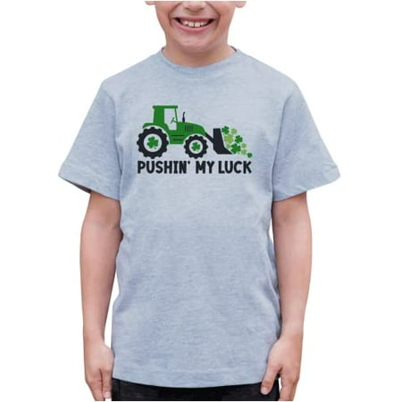 7 ate 9 Apparel Kids St. Patrick s Day Shirts - Tractor Pushing My Luck Grey T-Shirt 2T
7 ate 9 Apparel Kids St. Patrick s Day Shirts - Tractor Pushing My Luck Grey T-Shirt 2T