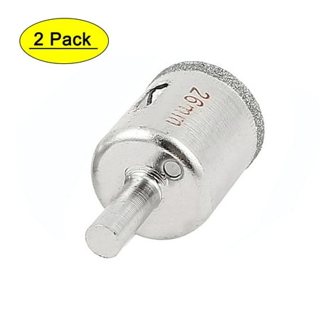 2pcs 26mm Cutting Dia Diamond Coated Drilling Drill Bit Tile Glass Hole Saw Tool
2pcs 26mm Cutting Dia Diamond Coated Drilling Drill Bit Tile Glass Hole Saw Tool