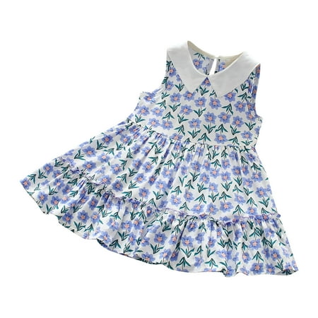 ZCFZJW Toddler Baby Girl Sun Dress Wildflower Floral Seaside Flying Sleeve Loose Flowy Beach Sundress Overall Outfits One-Piece Ruffle Dress #01-Blue 2-3Years
ZCFZJW Toddler Baby Girl Sun Dress Wildflower Floral Seaside Flying Sleeve Loose Flowy Beach Sundress Overall Outfits One-Piece Ruffle Dress #01-Blue 2-3Years