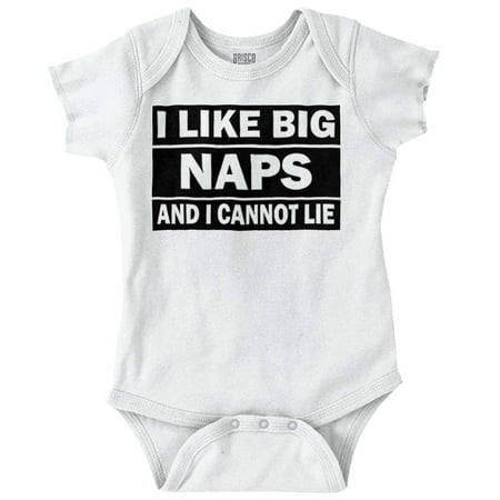 Brisco Brands I Like Big Naps And I Cannot Lie Unisex Baby Bodysuits