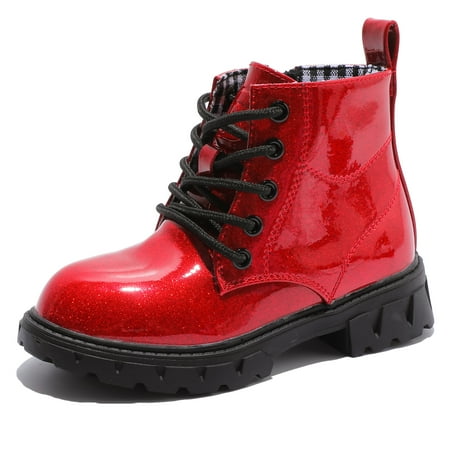 DADAWEN Boys Girls Combat Boots Ankle Boots Waterproof Boots Lace Up With Side Zipper Pearl Red US Size 1 Little Kid
DADAWEN Boys Girls Combat Boots Ankle Boots Waterproof Boots Lace Up With Side Zipper Pearl Red US Size 1 Little Kid