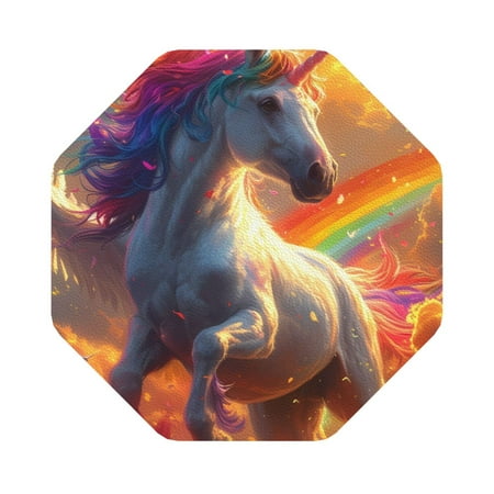 Lukts Rainbow Sunset Cloud White Horse Leather Drinks Coasters Set of 4 Suitable or Drinks Furniture Protection and Easy Clean up
Lukts Rainbow Sunset Cloud White Horse Leather Drinks Coasters Set of 4 Suitable or Drinks Furniture Protection and Easy Clean up