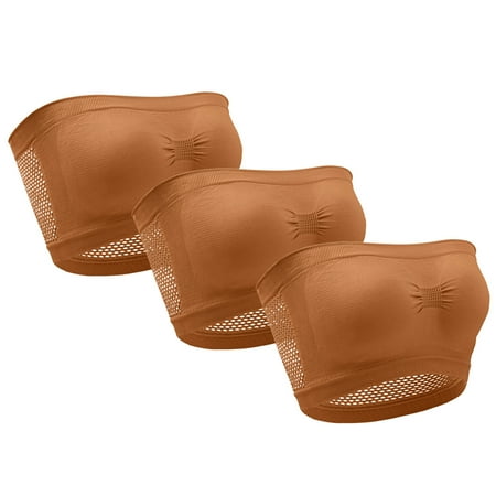 MINZON 3 Pieces Same Color Women Sports Bra No Padded Bandeau Strapless Convertible Bralettes Basic Layer Top Bra
MINZON 3 Pieces Same Color Women Sports Bra No Padded Bandeau Strapless Convertible Bralettes Basic Layer Top Bra
