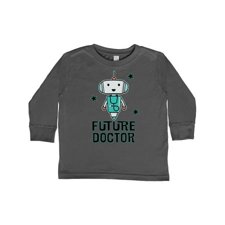 Inktastic Future Doctor Outfit Robot Gift Toddler Boy or Toddler Girl Long Sleeve T-Shirt