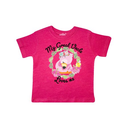 Inktastic Baby Flamingo My Great Uncle Loves Me in Flower Wreath Gift Toddler Boy or Toddler Girl T-Shirt
Inktastic Baby Flamingo My Great Uncle Loves Me in Flower Wreath Gift Toddler Boy or Toddler Girl T-Shirt