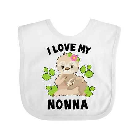 Inktastic Cute Sloth I Love My Nonna with Green Leaves Gift Baby Boy or Baby Girl Bib
Inktastic Cute Sloth I Love My Nonna with Green Leaves Gift Baby Boy or Baby Girl Bib