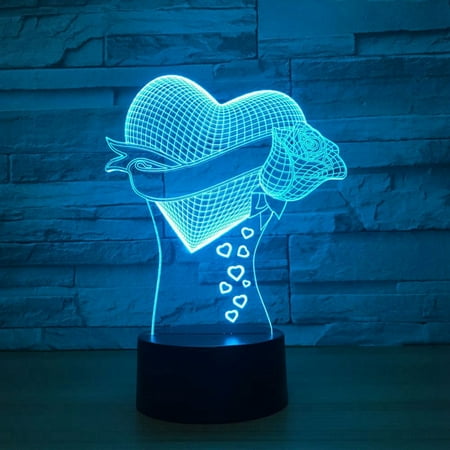 Love Flower 3D Led Night Light 7 Color Change Table Lamp Home Decor Bedside LED Lamp
Love Flower 3D Led Night Light 7 Color Change Table Lamp Home Decor Bedside LED Lamp