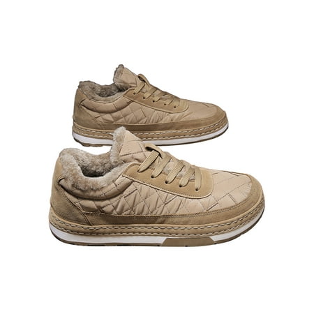 Ymiytan Mens Warm Shoes Sport Snow Boots Plush Lined Sneakers Walking Trainers Comfort Lace Up Winter Shoe Khaki 6
Ymiytan Mens Warm Shoes Sport Snow Boots Plush Lined Sneakers Walking Trainers Comfort Lace Up Winter Shoe Khaki 6