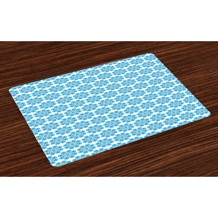 Ethnic Placemats Set of 4 Polish Folklore Inspirations in Floral Motifs Composition with Heart Symbols Washable Fabric Place Mats for Dining Room Kitchen Table Decor Blue and Dark Blue by Ambesonne
Ethnic Placemats Set of 4 Polish Folklore Inspirations in Floral Motifs Composition with Heart Symbols Washable Fabric Place Mats for Dining Room Kitchen Table Decor Blue and Dark Blue by Ambesonne