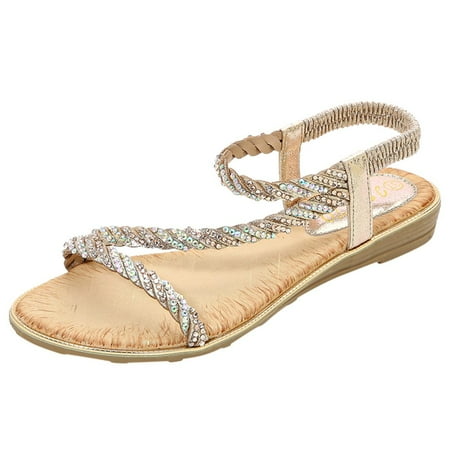 Pgeraug womens slippers Summer Women Ladies Fashion Bling Flat Sandals Beach Casual Shoes mens slippers Gold 41
Pgeraug womens slippers Summer Women Ladies Fashion Bling Flat Sandals Beach Casual Shoes mens slippers Gold 41