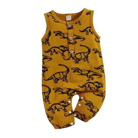 Youmylove Newborn Baby Cartoon Romper Toddler Boys Girls Sleeveless Romper Cartoon Dinosaur Printed Suspenders Jumpsuit Clothes
Youmylove Newborn Baby Cartoon Romper Toddler Boys Girls Sleeveless Romper Cartoon Dinosaur Printed Suspenders Jumpsuit Clothes