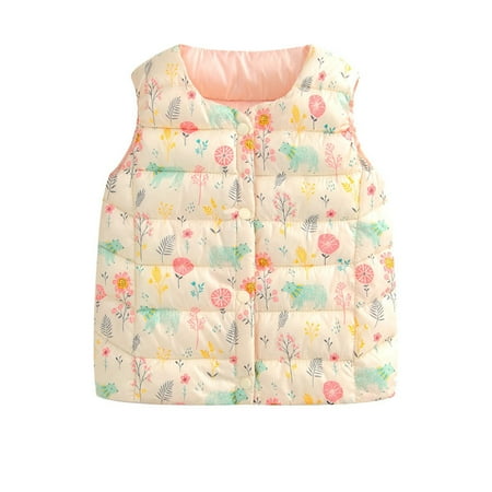 Dadaria Toddler Jacket 12Months-5Years Toddler Baby Boys Girls Pattern Cute Duck-down Windproof Keep Warm Vest Coat Yellow 4-5 Years Toddler
Dadaria Toddler Jacket 12Months-5Years Toddler Baby Boys Girls Pattern Cute Duck-down Windproof Keep Warm Vest Coat Yellow 4-5 Years Toddler