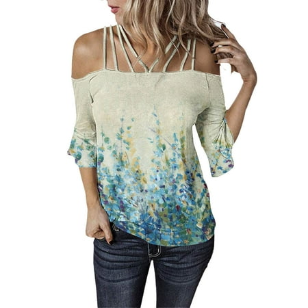 Sayhi Womens Casual T Shirt Off Shoulder Spaghetti Straps Cold Shoulder Shirts Casual Half Camisole with Build Bra
Sayhi Womens Casual T Shirt Off Shoulder Spaghetti Straps Cold Shoulder Shirts Casual Half Camisole with Build Bra